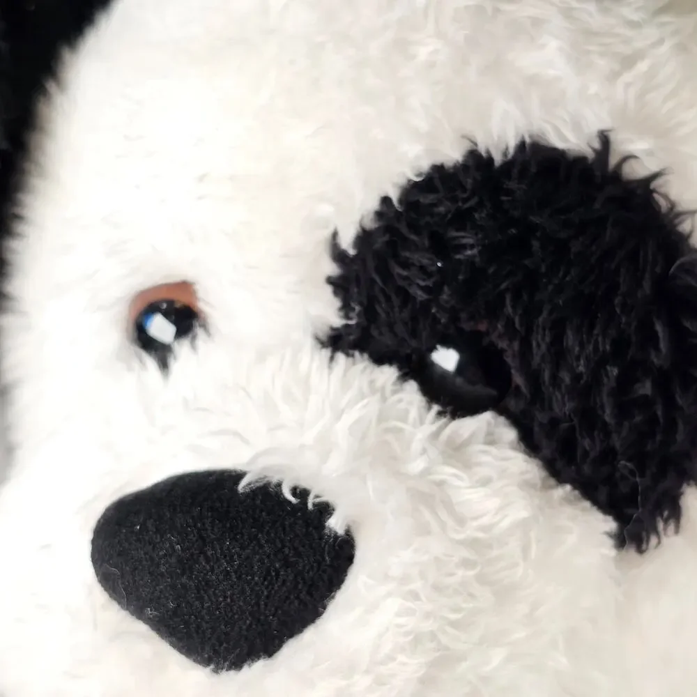 Build-A-Bear White Black Puppy Dog 17